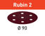 Picture of Abrasive sheet Rubin 2 STF D90/6 P150 RU2/50